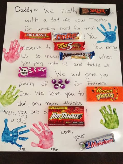 Fathers Day Candy Poster Ideas