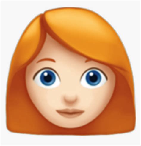 Redheaded Emoji 👩🏻‍🦰 As A Redheaded Gal I Love Woman Red Hair Emoji Hd Png Download