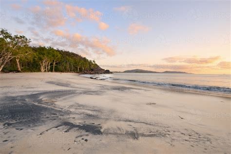 Image Of Sunrise On Black Sand Beach On Hinchinbrook Island Austockphoto