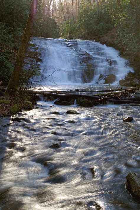 Indian Creek Falls In Great Smoky Mountains In North Carolina Nc