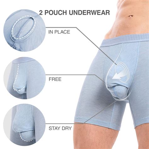 Separatec Mens 3 Pack Micro Modal Separate Pouches Comfort Fit Boxer Briefs Buy Online In