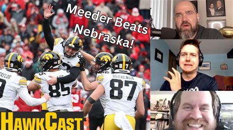 Late Game Heroics From Marshall Meeder Iowa Beats Nebraska Will Face Michigan In B G Title