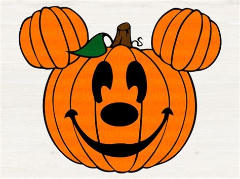 Mickey Mouse Face Svg Mickey Mouse Pumpkin Head Svg Eps Etsy