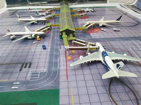 Model Airplane Diorama Model Airport Gse Klia International C