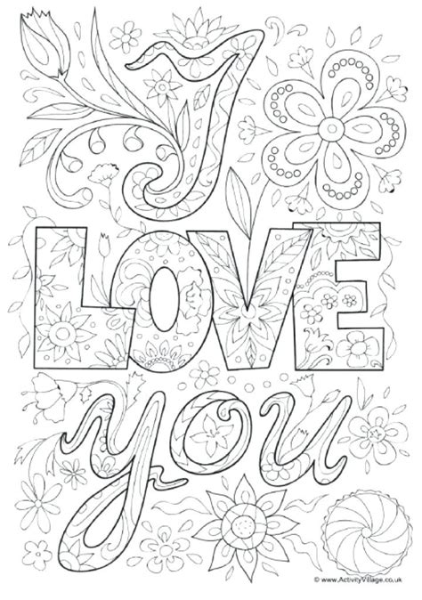 I Love You Coloring Pages For Adults at GetColorings.com | Free
