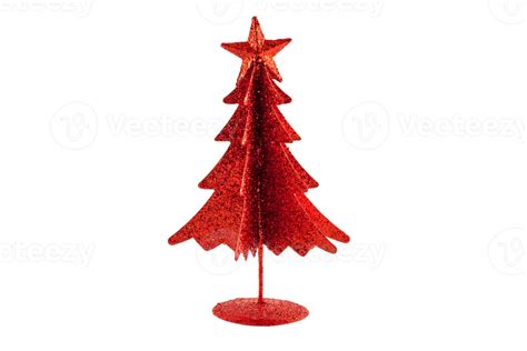 Red Christmas Tree Isolated On A Transparent Background 21356693 Png