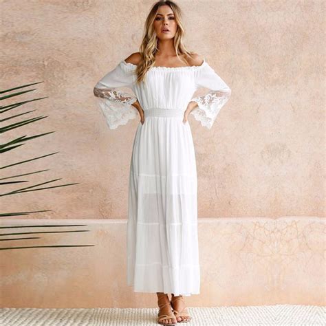 Buy Summer Sundress Long Women White Beach Dress