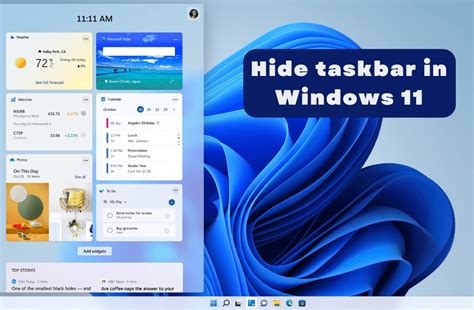 How To Hide The Taskbar In Windows 11 Techunow