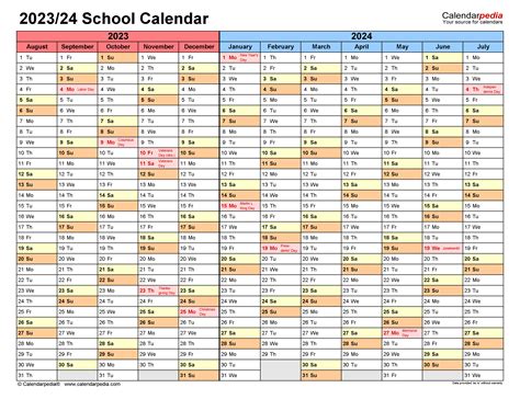 Calendar For 2023 And 2024