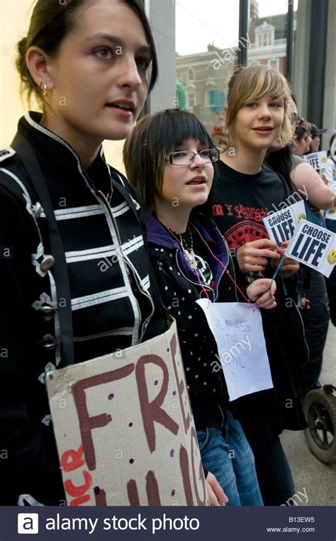 Demonstration By Emos Fans Of My Chemical Romanceafter The Daily Mail Said The Band Encouraged