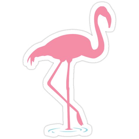 Flamingo Stickers By Kimberlymarie Redbubble