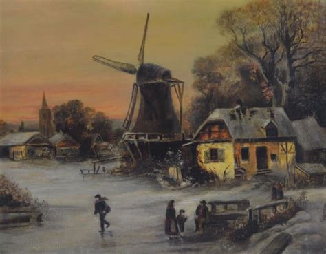 Dutch School 19th Century A Dutch Winter Landscape Catawiki