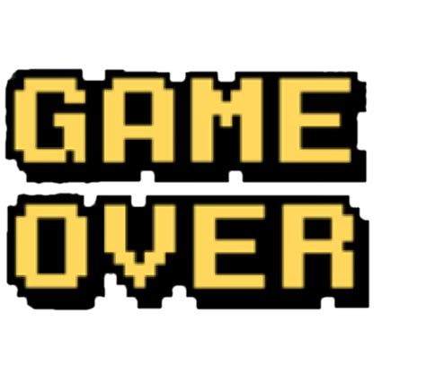 Game Over Png Transparent Image Download Size 629x579px