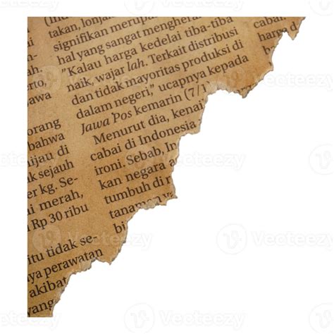 Antique Ripped Newspaper Old 25351854 Png