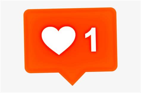 Heart Sticker Instagram Icon Notification Vector Free Transparent