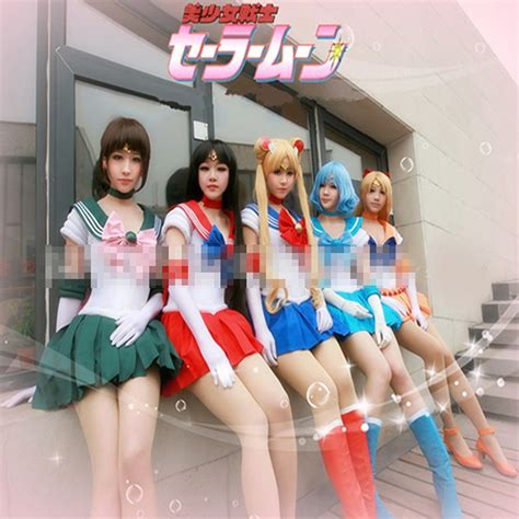 Japanese Popular Anime Sailor Moon Girls Game Uniform Cosplay Costume