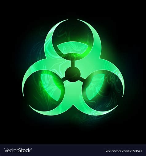 Green Biohazard Symbol Royalty Free Vector Image