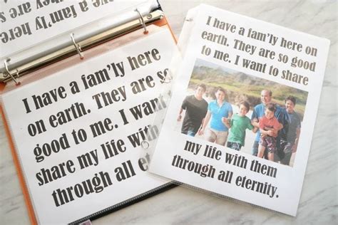 Families Can Be Together Forever Flip Chart And Lyrics Primary Singing