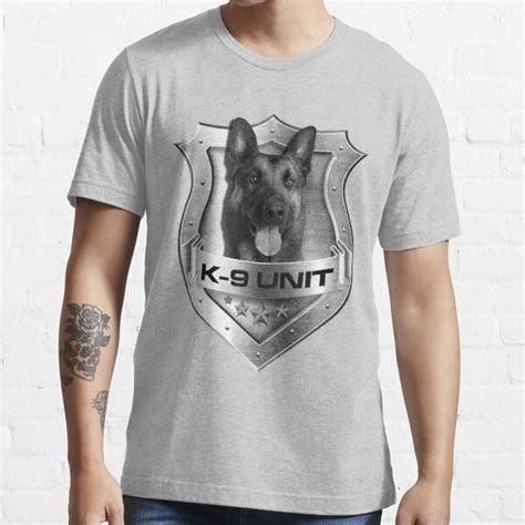 K 9 Unit Badge Police Dog Unit Malinois T Shirt By K9printart