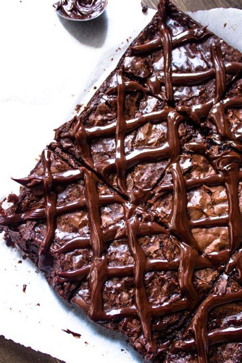 Super Moist And Fudgy Brownies With Chocolate Ganache Fudgy Brownies