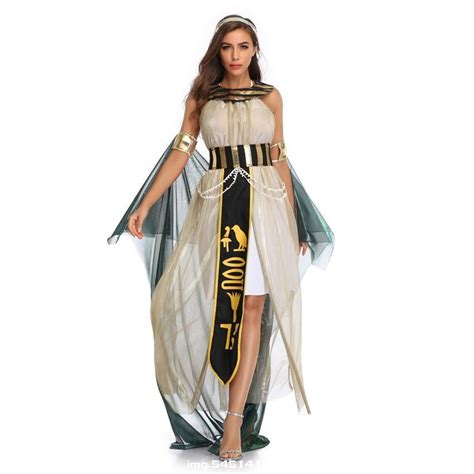 Buy Halloween Costumes Ancient Egypt Egyptian Pharaoh King Empress Cleopatra Queen Costume
