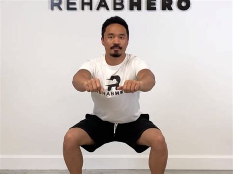 Heel Elevated Squat — Rehab Hero