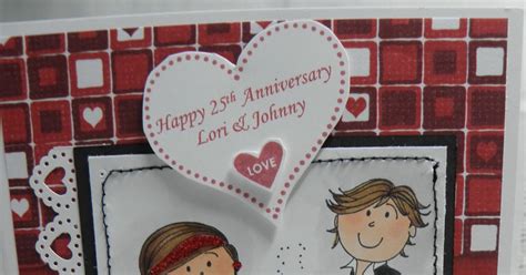 Joanies Paper Escape Happy 25th Wedding Anniversary
