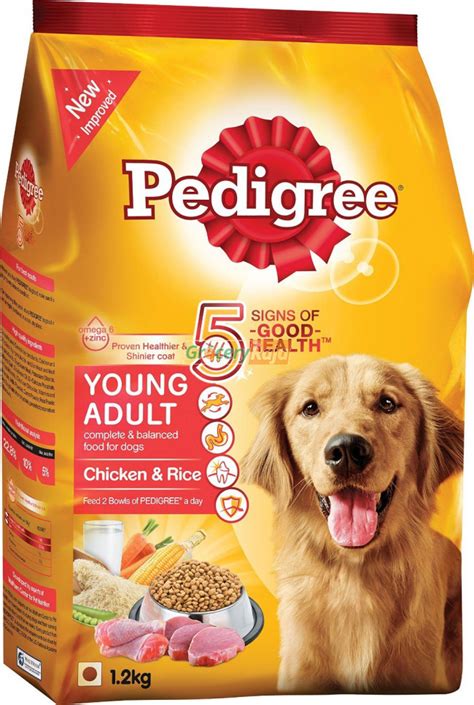 Find the best dry, wet dog food and dog treats from pedigree®. Pedigree Dog Food with Chicken & Rice - Adult 1.2 Kg