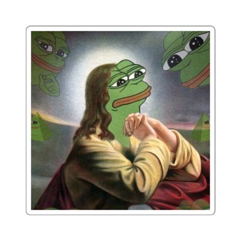Pepe Prayer Sticker Etsy