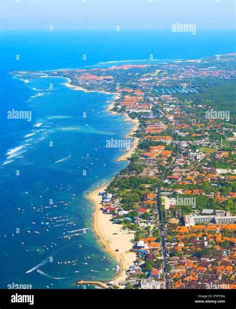Aerial View Of Bali Island From An Airplane Indonesia Stock Photo Alamy