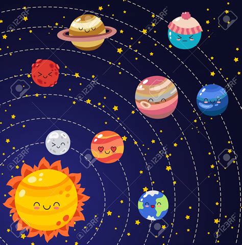 Cute Solar System Wallpapers Top Free Cute Solar System Backgrounds