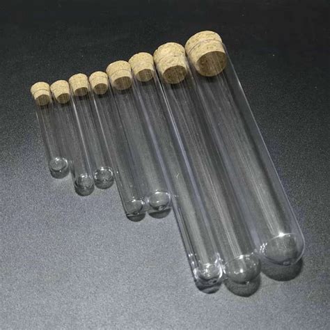24pcs Lot 10x100mm Clear Glass Test Tubes With Cork Stopper For Kinds Of Labs Schools Glassware