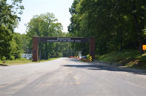 Quantico Marine Corps Base Main Gate This Is The Main Gate Flickr