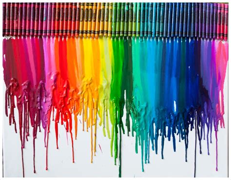 Melted Crayon Art Happy Diying