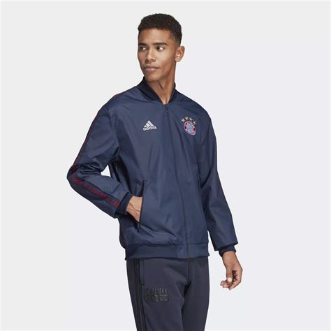 It features a red and white fade design with bright gold. Adidas Bayern Munich 2018-19 Anthem Jacket - Collegiate ...