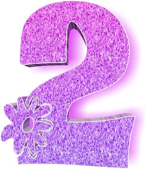 Glitter Number Png Pic Png Mart