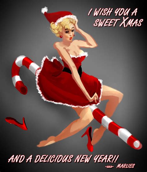 christmas pinup card by worksofheart on deviantart