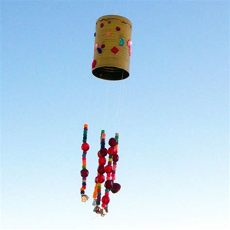 Recycled Craft Tin Can Wind Chime Recycled Crafts