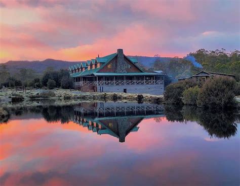 Cradle Mountain Lodge Basking In Alpine Glow Of Sunrise With