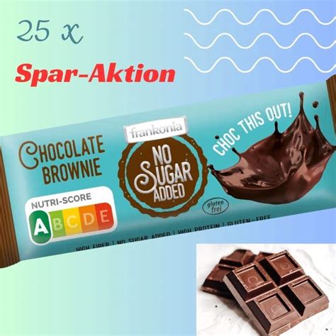 Frankonia Chocolate Brownie Ballaststoffriegel 25er Box