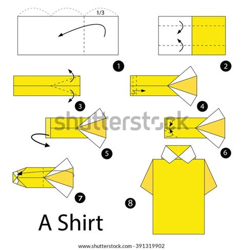 Step By Step Instructions How To Make Origami A Shirt