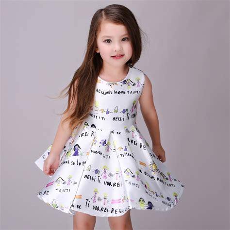 2016 Summer Girls Dresses For 3 10 11 12 Years Cute Baby Girls Frocks