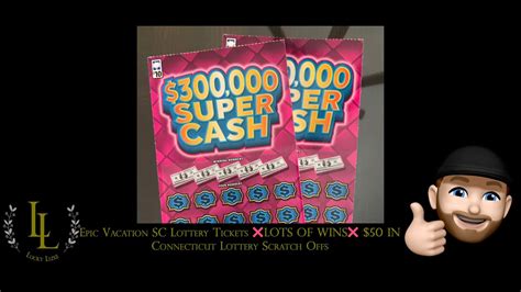 Epic Vacation Sc Lottery Tickets Lots Of Wins 50 In Connecticut Lottery Scratch Offs Youtube