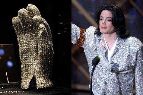Michael Jacksons White Crystal Glove For Auction