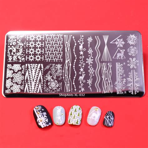 612cm Stainless Steel Nail Art Stencil Template Mold Nail Stamping