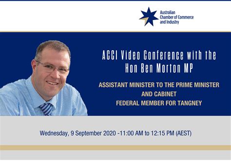 Australian Chamber Of Commerce And Industryvideo Conference With The