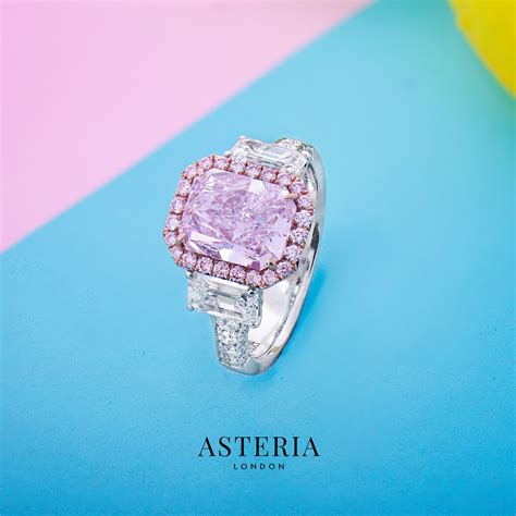 Asteria Diamonds Color Me Beautiful Colored Diamond Jewelry Pink Gold Ring Engagement