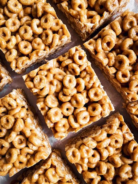 Cheerio Peanut Butter Bars Recipe Unfussy Kitchen