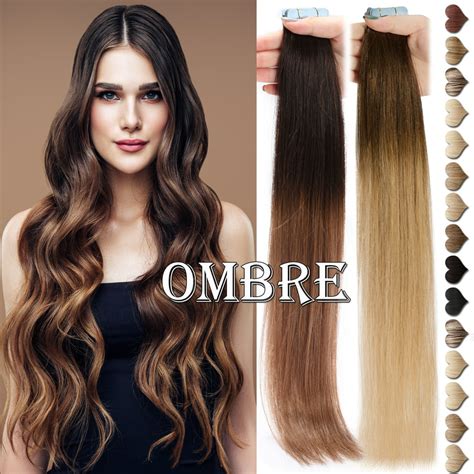 Benehair 100 Real Remy Human Hair Extensions Tape In Seamless Skin Weft Full Head Thick 20pcs