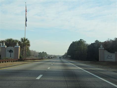 South Carolina Interstate 95 Northbound Cross Country Roads
